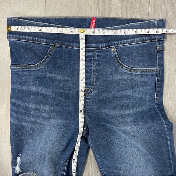 SPANX DISTRESSED SKINNY JEANS Pull on Jeggings Distressed Released Hem 20203R M - Picture 14 of 15